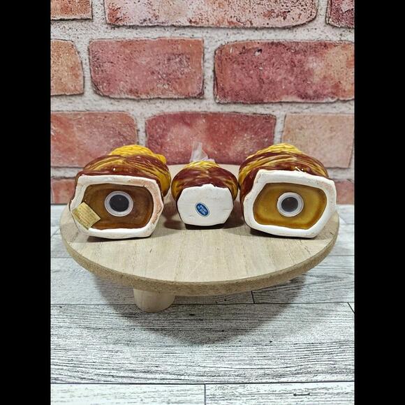 Vintage Owl Salt & Pepper Shakers, Toothpicks Horse Carriage, Googly Eyes, Amish - Picture 8 of 10